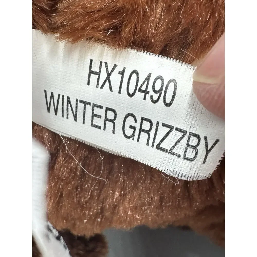 Ganz Winter Grizzby Bear Plush HX10490 Brown Stuffed Animal 16”